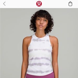 Lululemon Align racer back tank, Lilac, size 8.  New with tags.